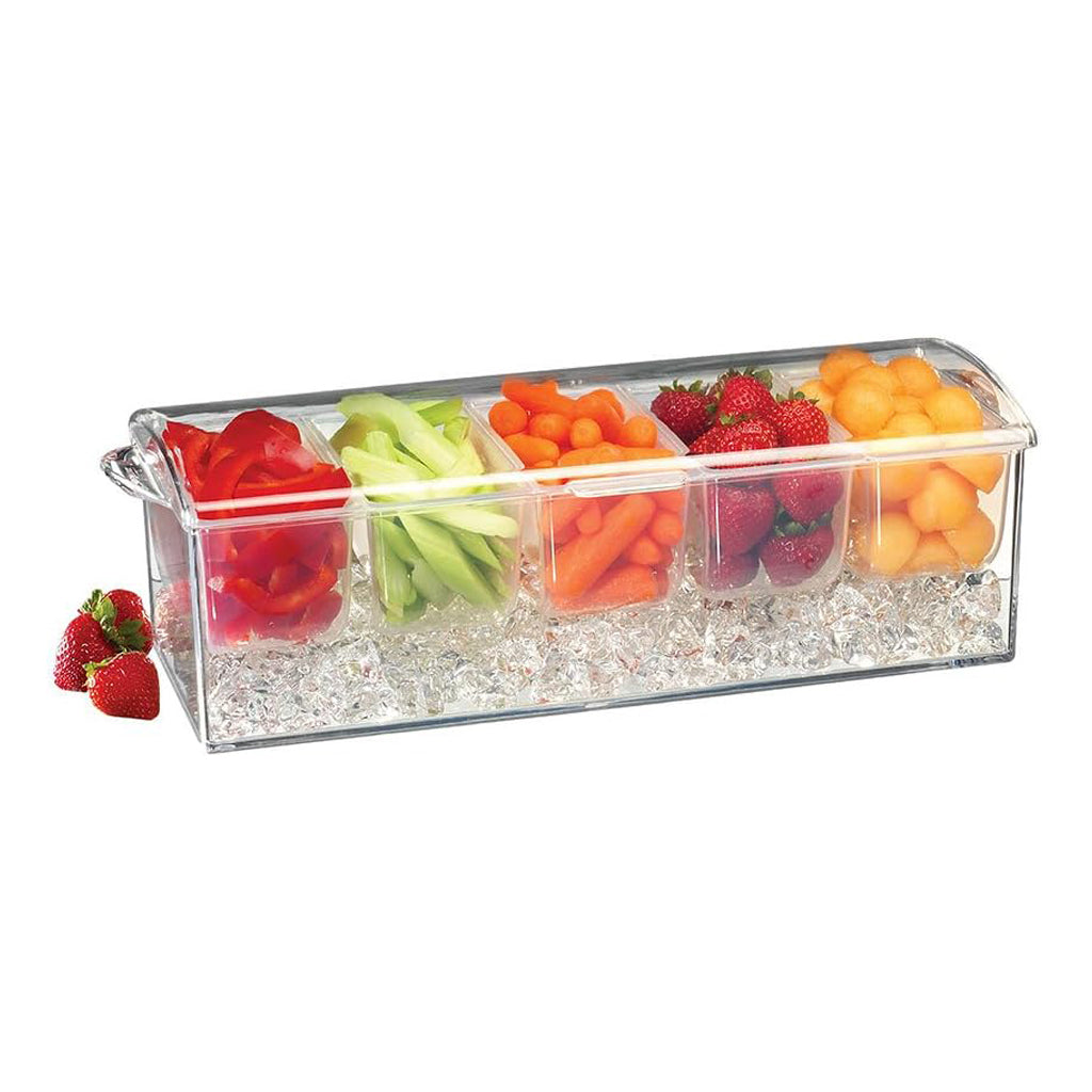 Ice-chilled Acrylic Condiment Server Hire from Rent Some Fun in Cairns