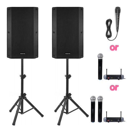 PA System Hire with 1000W Speakers